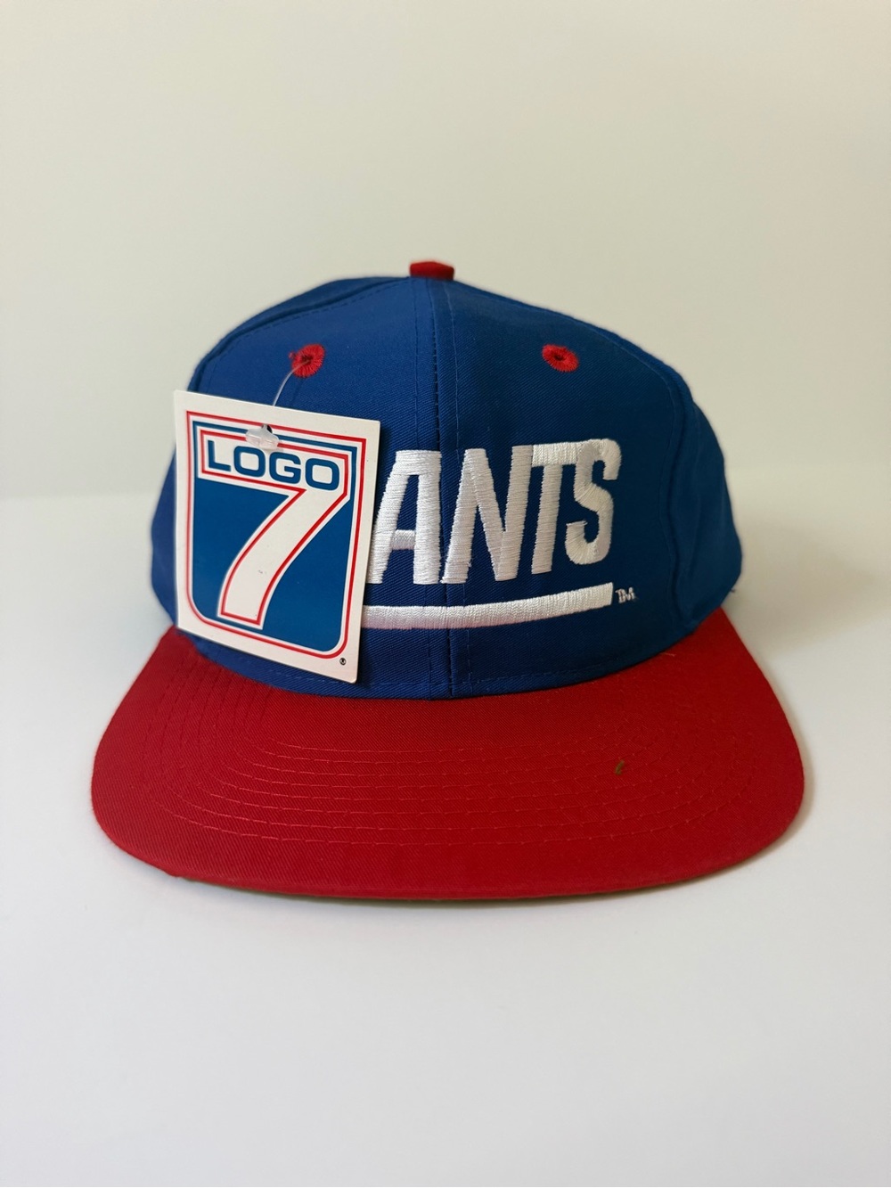90’s LOGO 7 Blue and Red GIANTS Snapback Hat